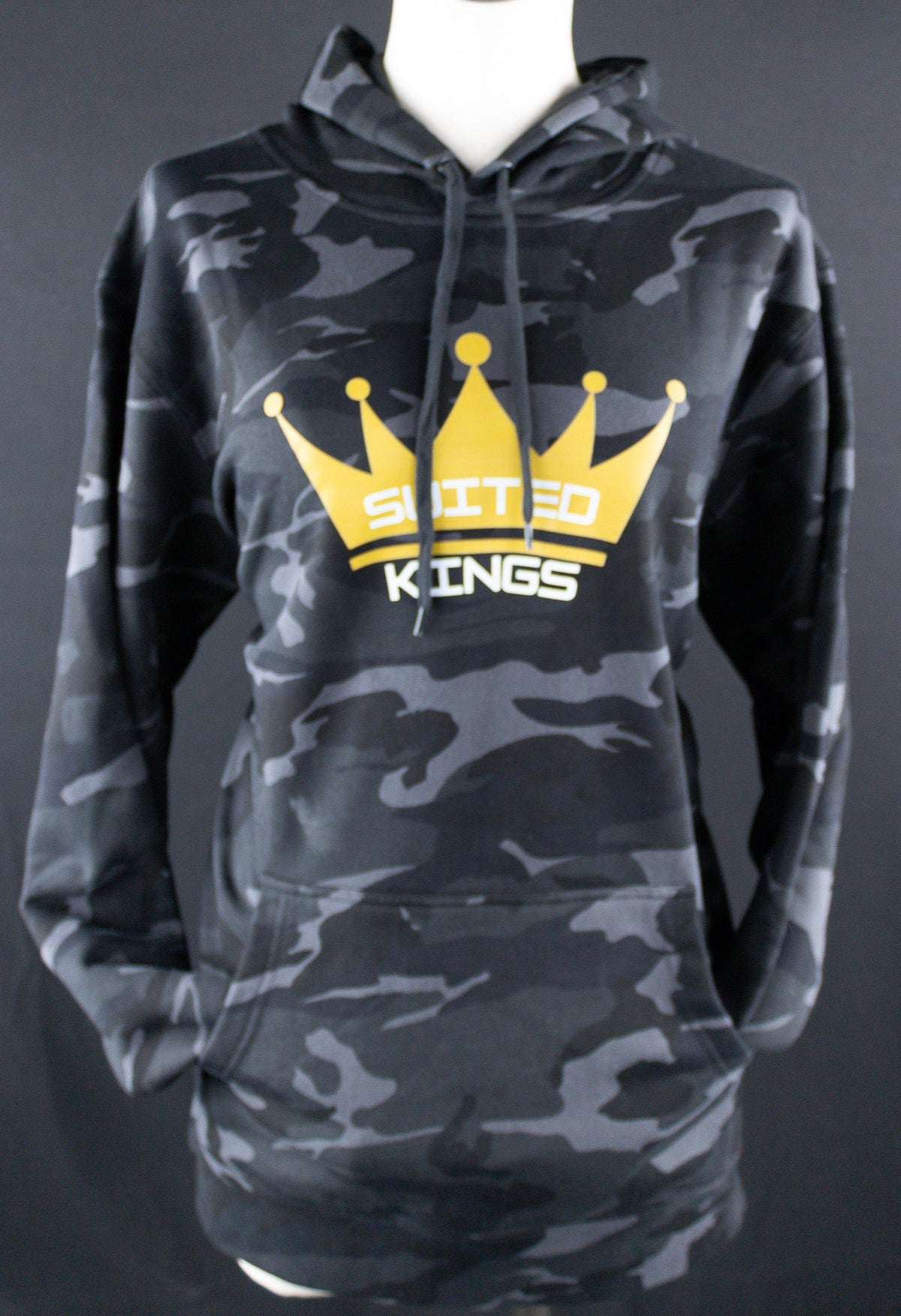 Black Camo Suited Kings Hoodie - Tilted Compass
