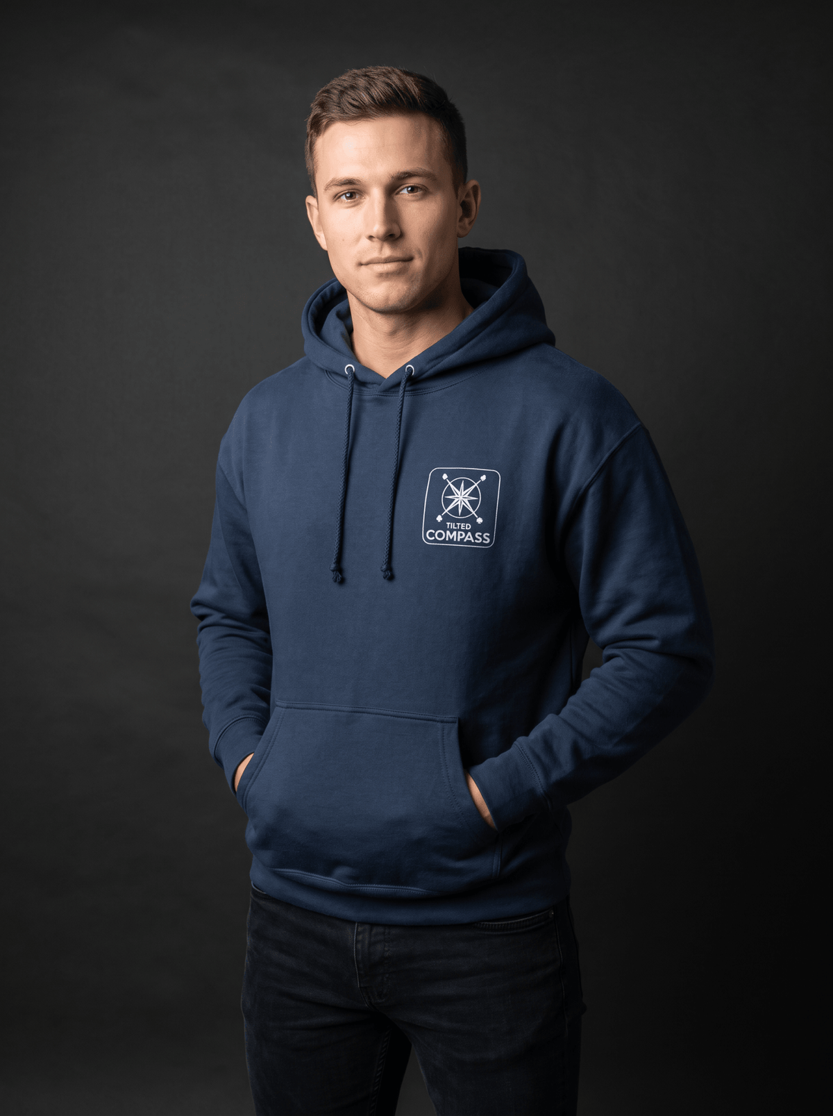 Boxed Classic Hoodie - Tilted Compass