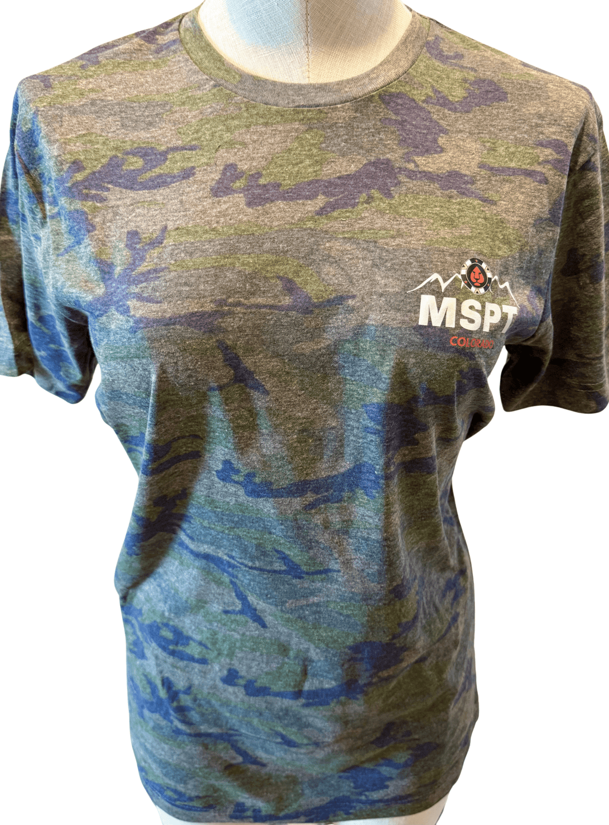 Colorado MSPT Tee in Green Camo - Tilted Compass