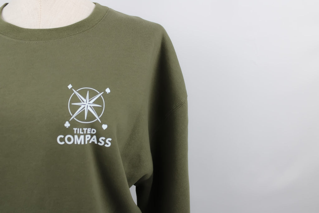 Crew Neck Sweatshirt - Tilted Compass