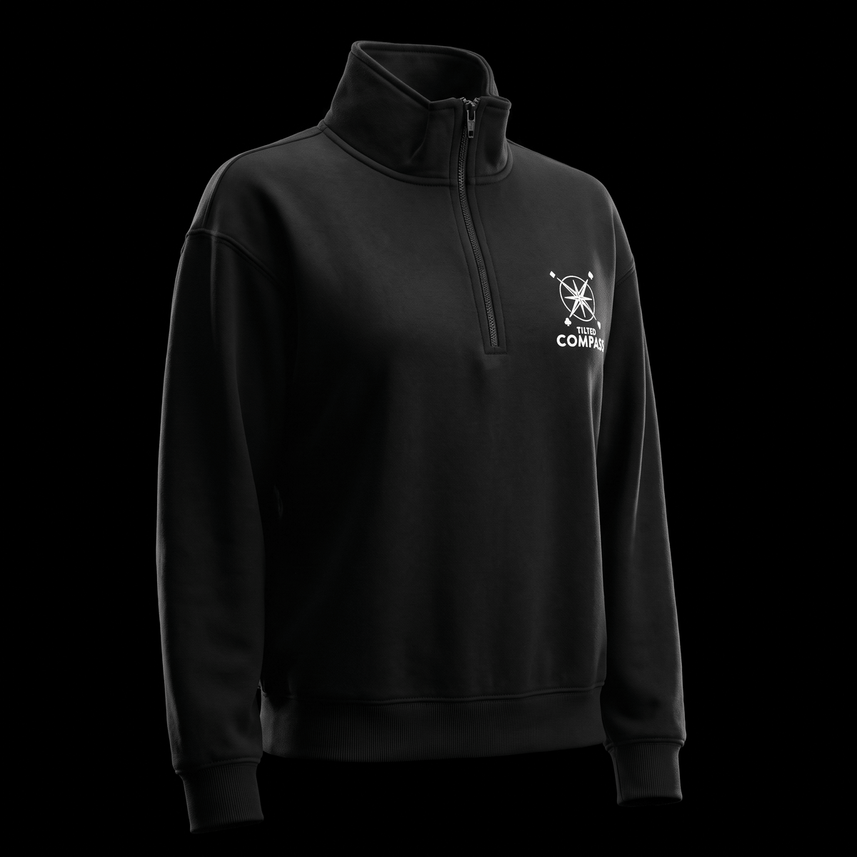 Fleece Quarter Zip Sweatshirt - Tilted Compass
