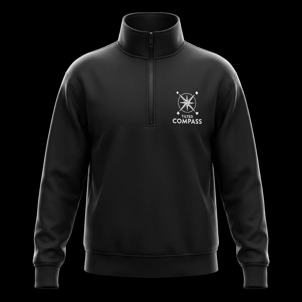 Fleece Quarter Zip Sweatshirt - Tilted Compass