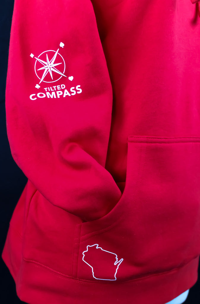 MSPT Badger Red Hoodie - Tilted Compass