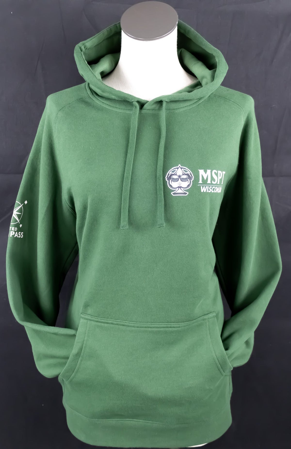MSPT Felt Green Wisconsin Hoodie - Tilted Compass