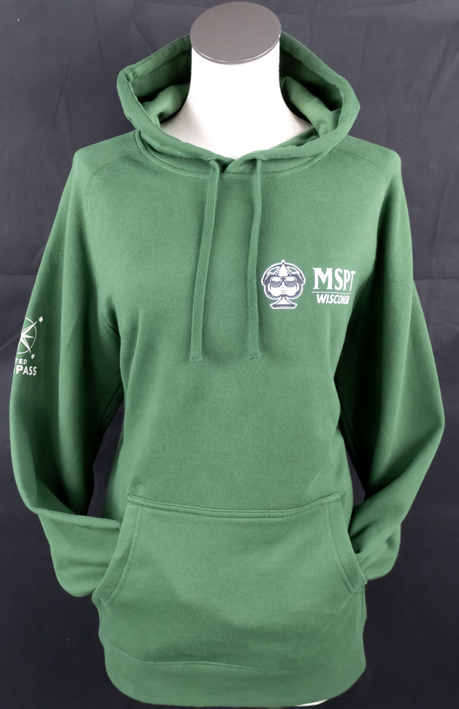 MSPT Felt Green Wisconsin Hoodie - Tilted Compass