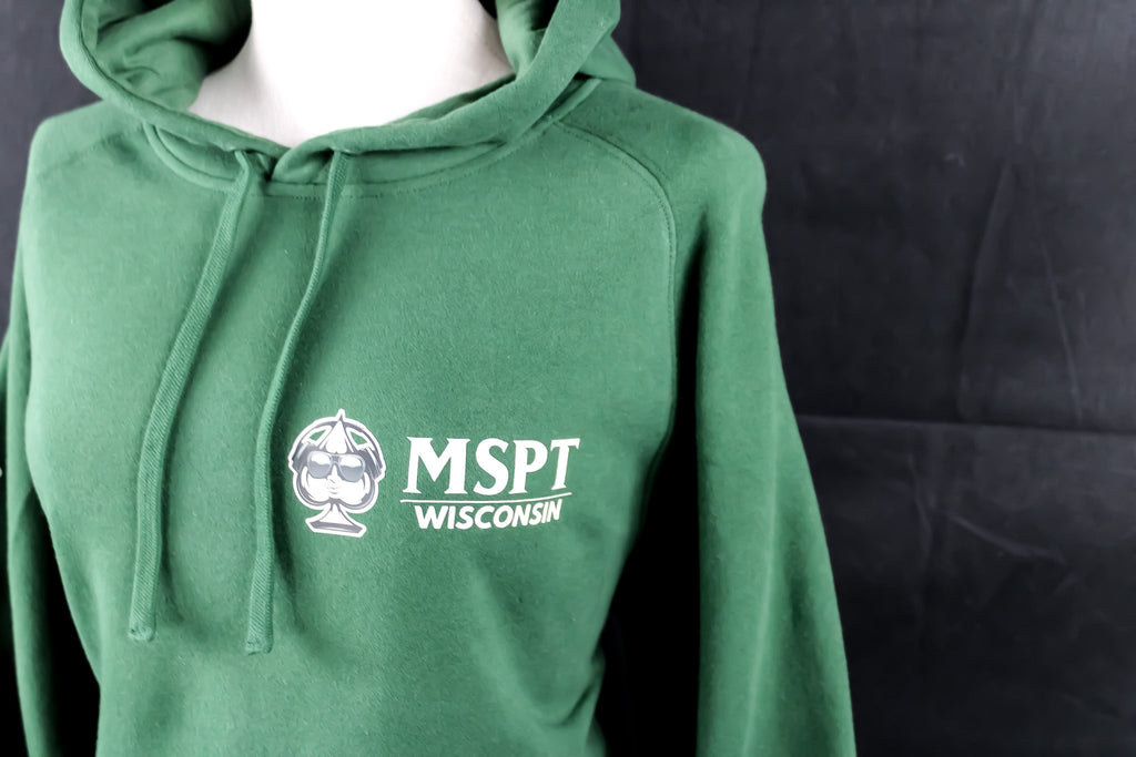 MSPT Felt Green Wisconsin Hoodie - Tilted Compass