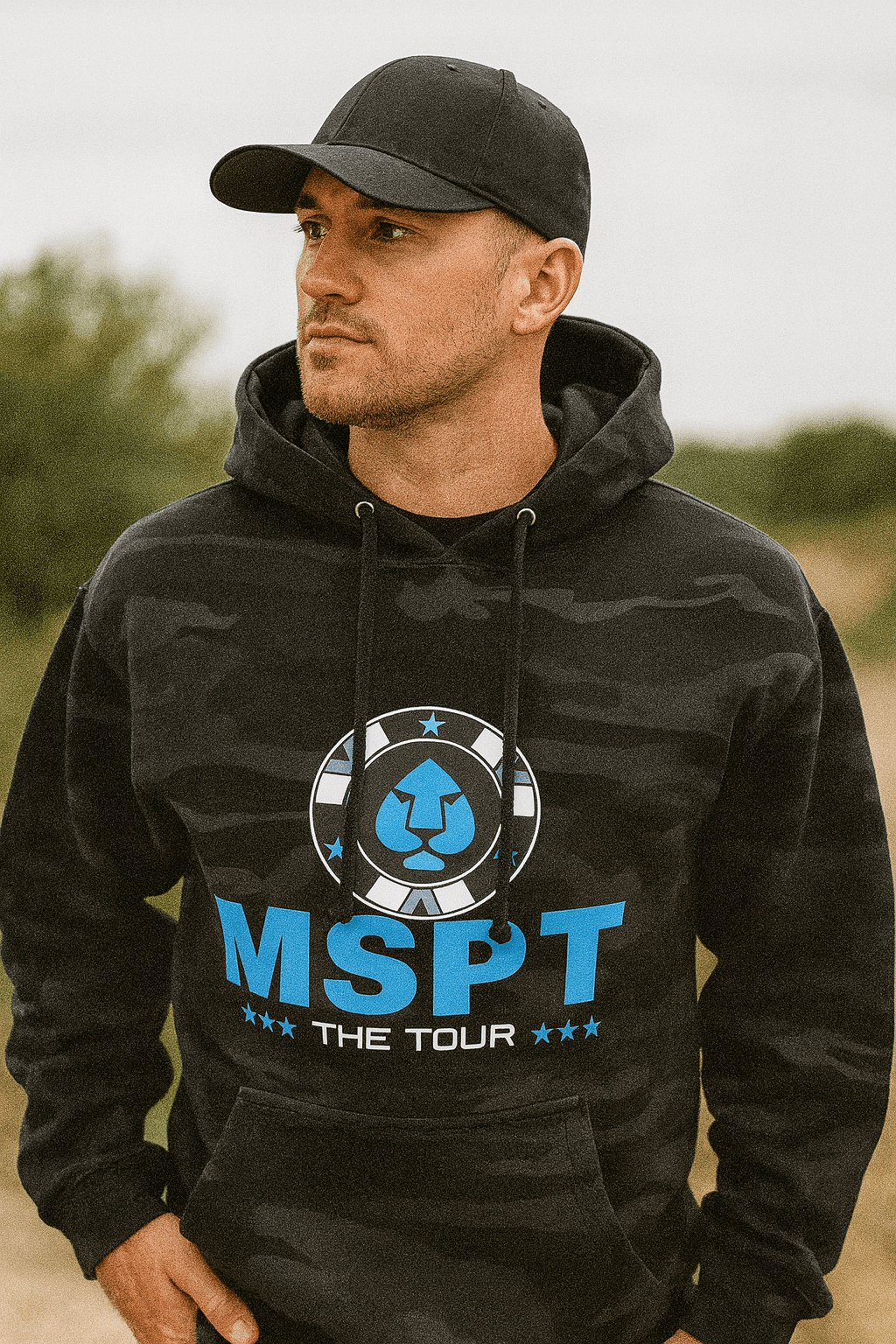 MSPT Hoodie in Black Camo - Tilted Compass