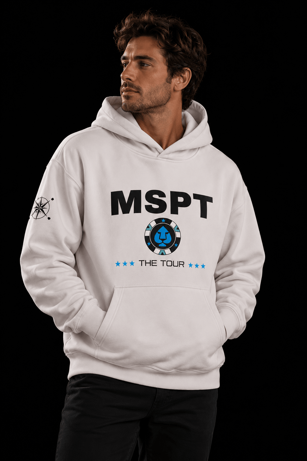 MSPT Hoodie in Bone - Tilted Compass