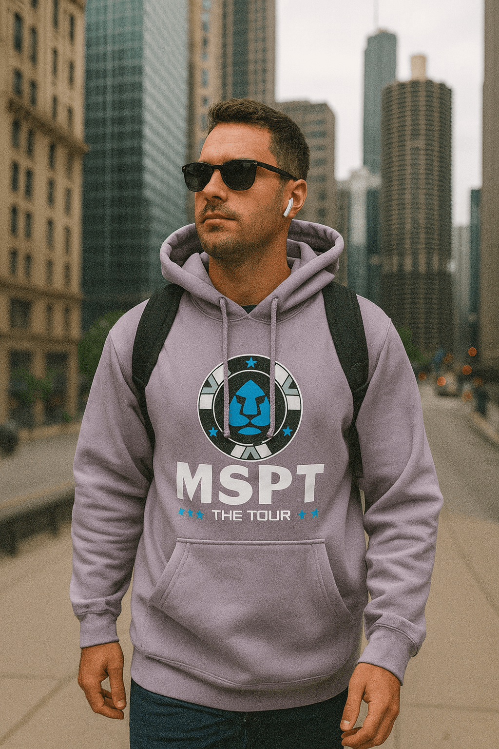 MSPT Hoodie in Lilac - Tilted Compass