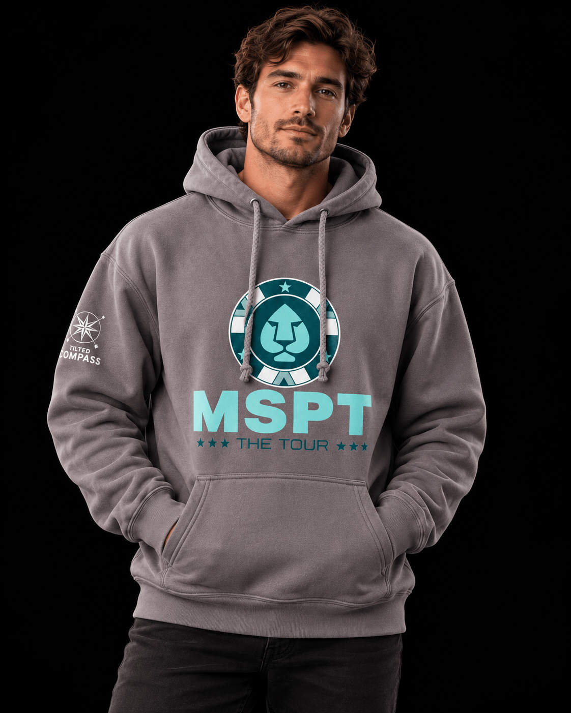 MSPT Hoodie in Smoked Graphite - Tilted Compass