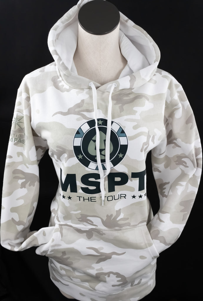 MSPT Hoodie in White Camo - Tilted Compass