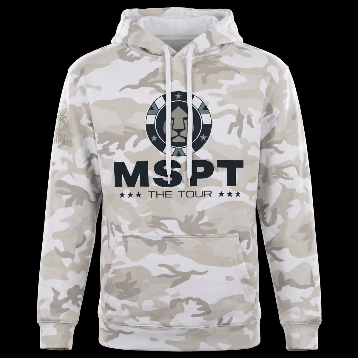 MSPT Hoodie in White Camo - Tilted Compass