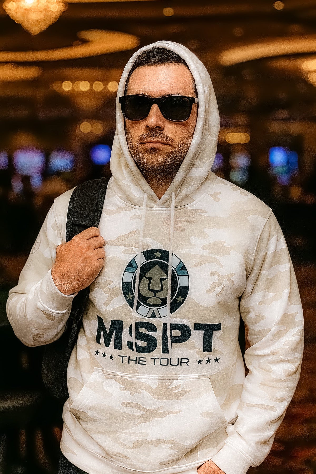 MSPT Hoodie in White Camo - Tilted Compass