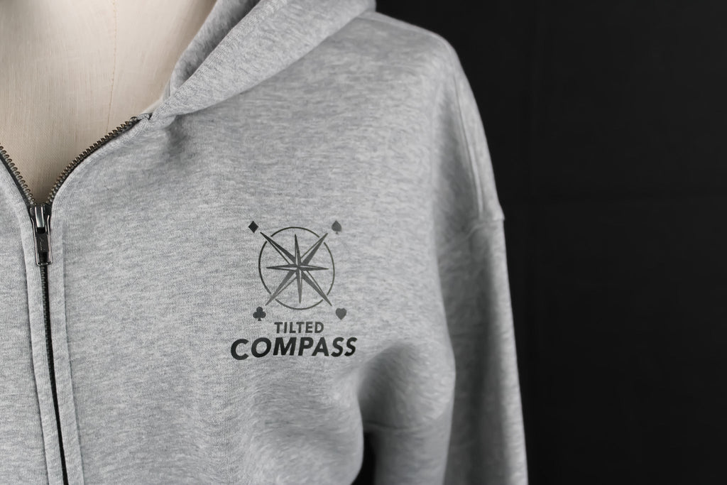 Premium Full Zip Hoodie - Tilted Compass