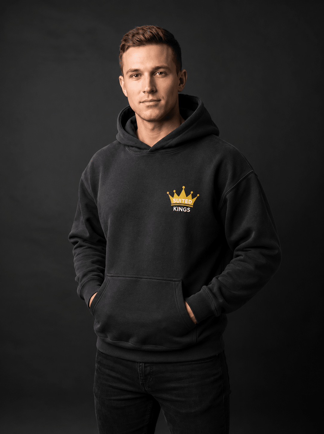 Suited Kings x Tilted Compass Black Hoodie - Tilted Compass