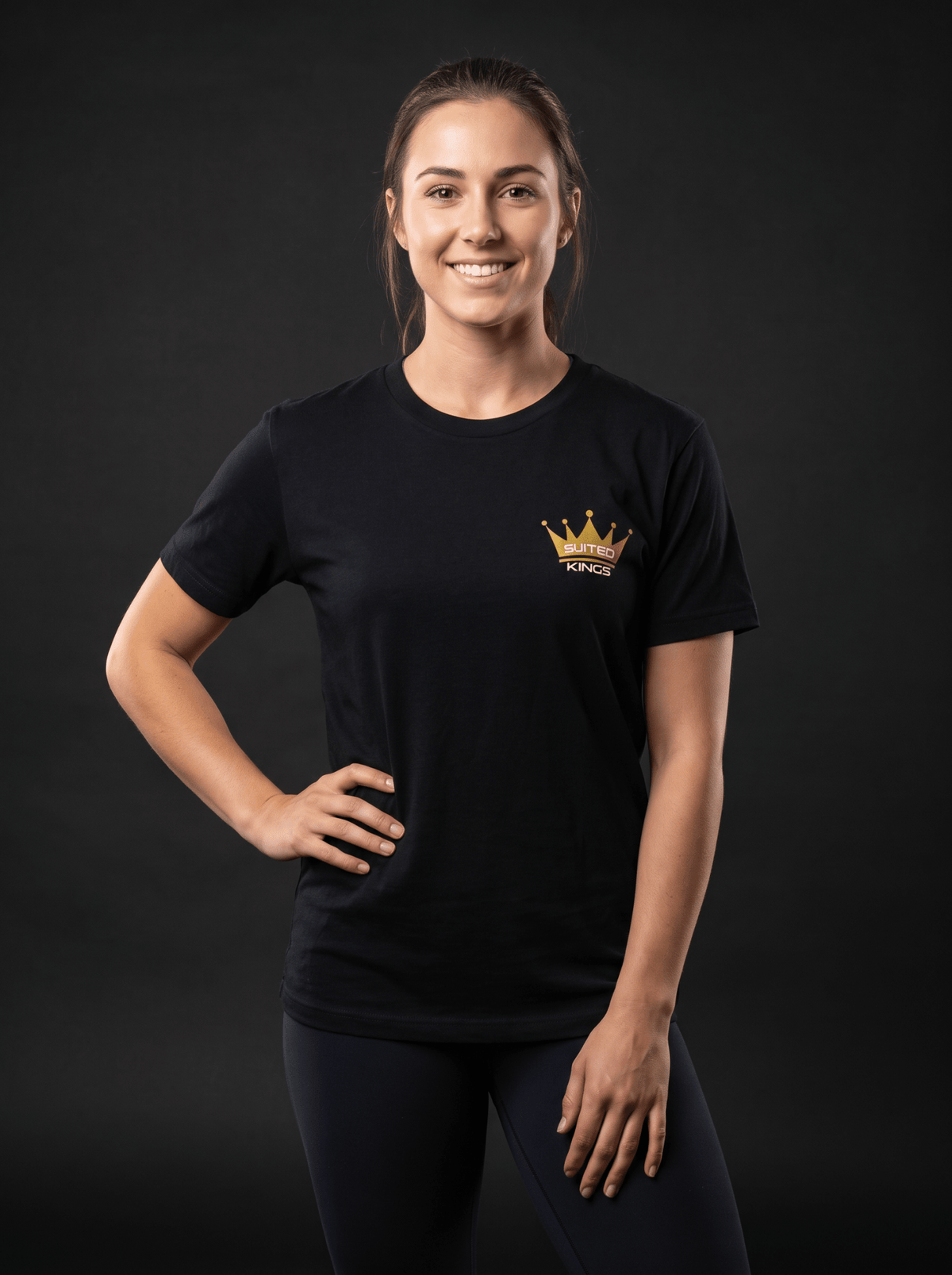 Suited Kings x Tilted Compass Black Tee - Tilted Compass