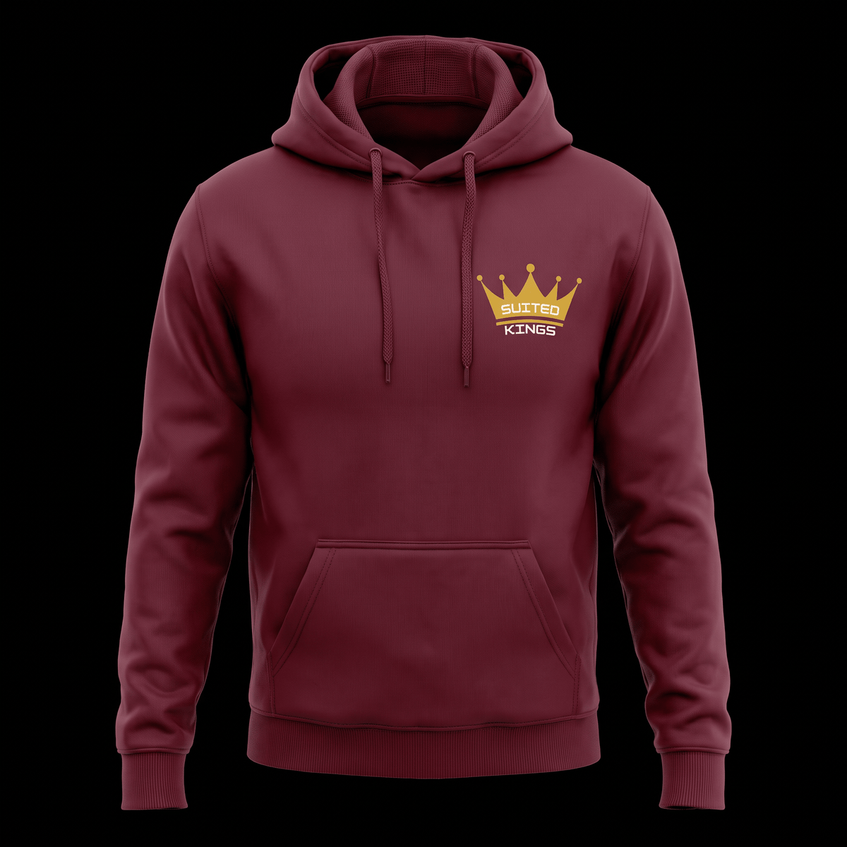 Suited Kings x Tilted Compass Maroon Hoodie - Tilted Compass
