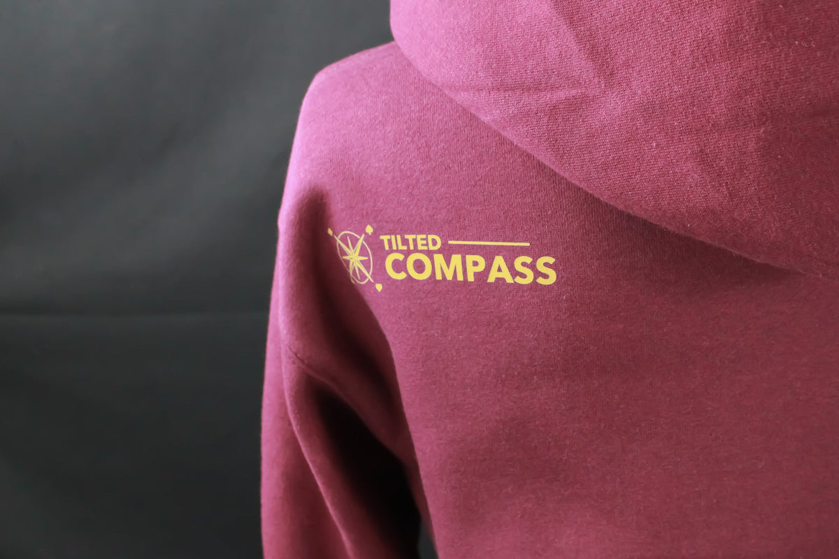 Suited Kings x Tilted Compass Maroon Hoodie - Tilted Compass