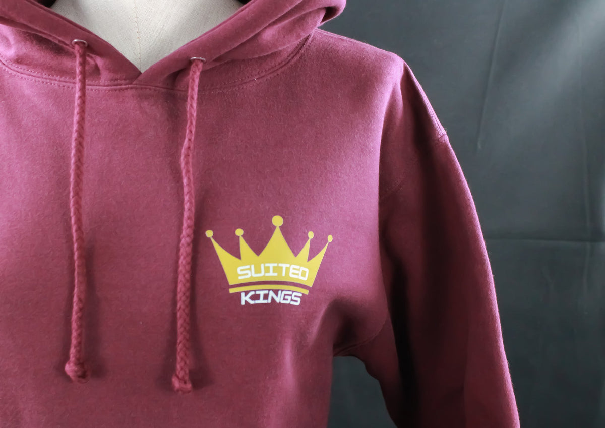 Suited Kings x Tilted Compass Maroon Hoodie - Tilted Compass