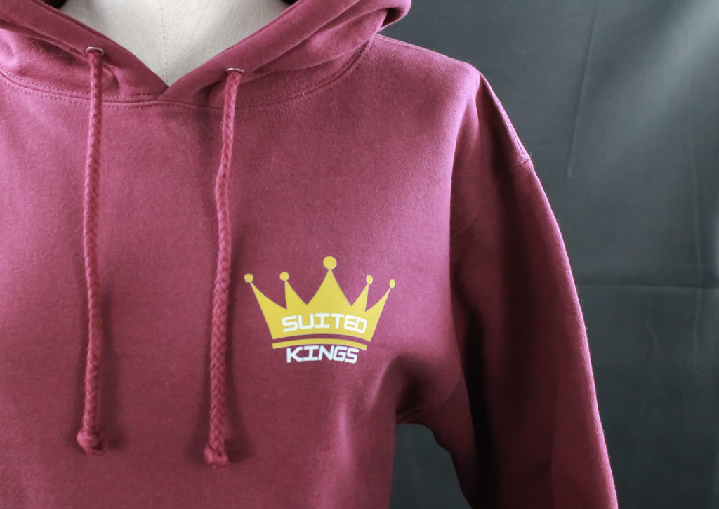 Suited Kings x Tilted Compass Maroon Hoodie - Tilted Compass