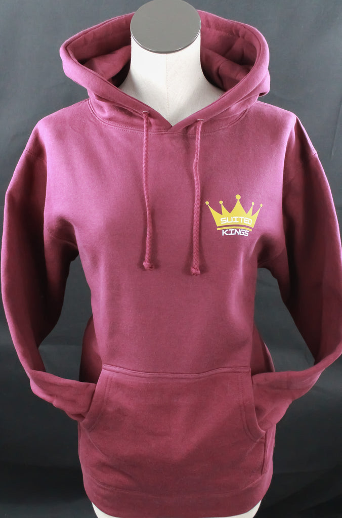 Suited Kings x Tilted Compass Maroon Hoodie - Tilted Compass