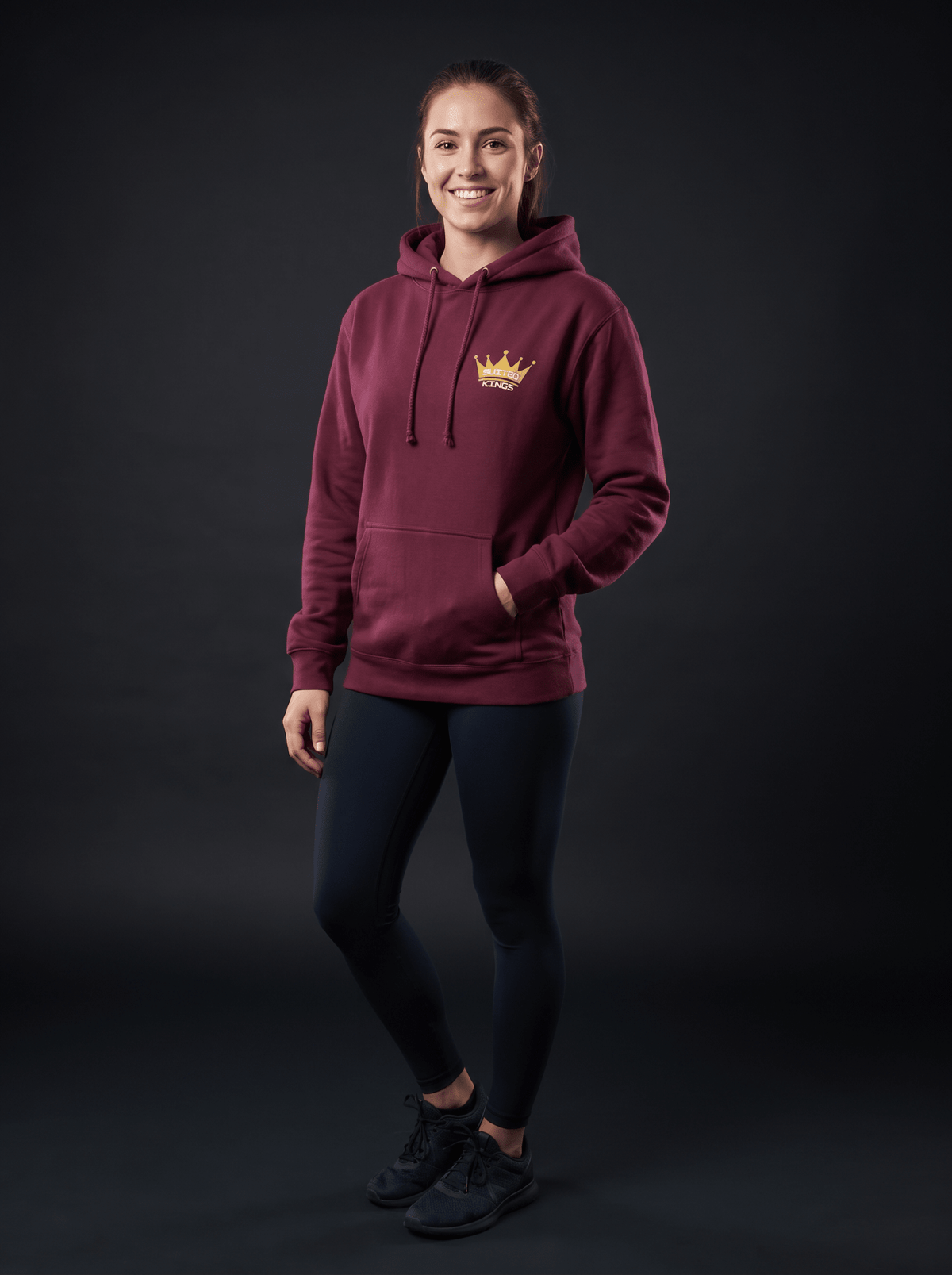 Suited Kings x Tilted Compass Maroon Hoodie - Tilted Compass